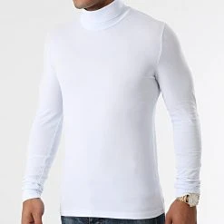 Vente flash 👍 Lot De 3 Tee 🎁 Shirts Col Roulé Manches Longues Unis 1991 Noir Bleu Marine Blanc de LBO ✨ -France LBO Soldes Boutique lbo 275388 FAB SHALBO 1991 20210903T143044 05