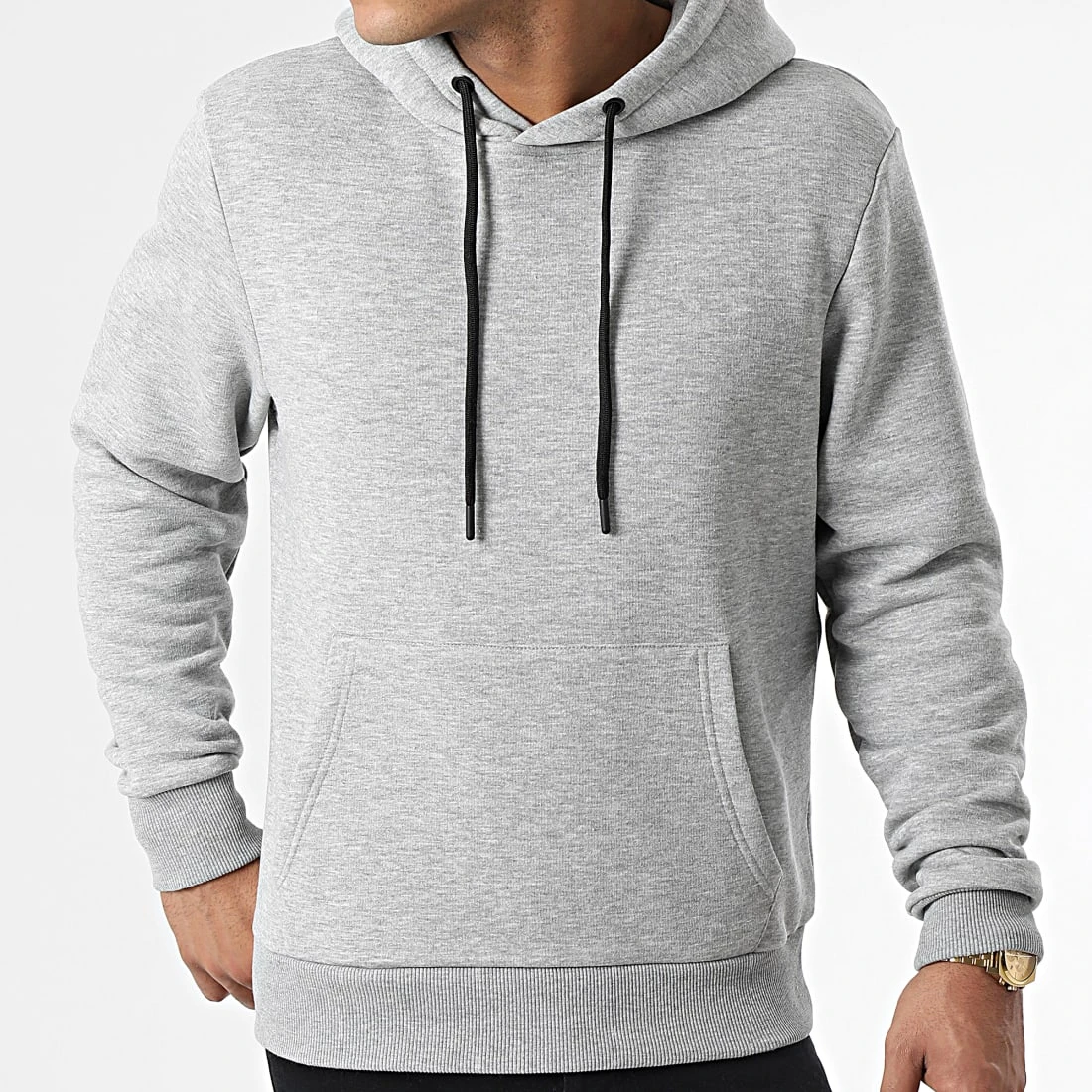 De gros 👍 Sweat Capuche Uni 89 Gris Chiné de LBO ✔️ 3 De gros 👍 Sweat Capuche Uni 89 Gris Chiné de LBO ✔️