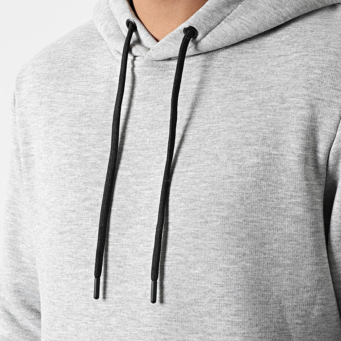 De gros 👍 Sweat Capuche Uni 89 Gris Chiné de LBO ✔️ 4 De gros 👍 Sweat Capuche Uni 89 Gris Chiné de LBO ✔️ – Image 2