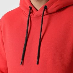 Sortie 🥰 Sweat Capuche Uni 93 Rouge de LBO 🔔 -France LBO Soldes Boutique lbo 275395 FAB LBO 1070546 0093 20211112T140403 02