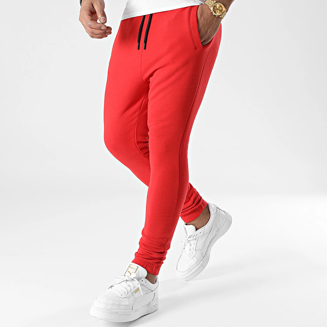Vente flash 😀 Pantalon Jogging Uni 95 Rouge de LBO ⭐ 5 Vente flash 😀 Pantalon Jogging Uni 95 Rouge de LBO ⭐ – Image 3