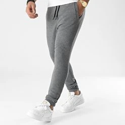 Nouveau 🥰 Pantalon Jogging Uni 96 Gris Anthracite de LBO 🎉 -France LBO Soldes Boutique lbo 275401 FAB LBO 1070546 0096 20211112T144705 03