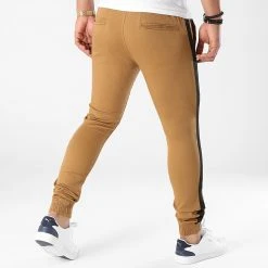 Remise 🎁 Jogger Pant Super Skinny A Bandes 1911 Camel de LBO 🎉 -France LBO Soldes Boutique lbo 276532 FAB SHALBO 1911 20210903T094001 04