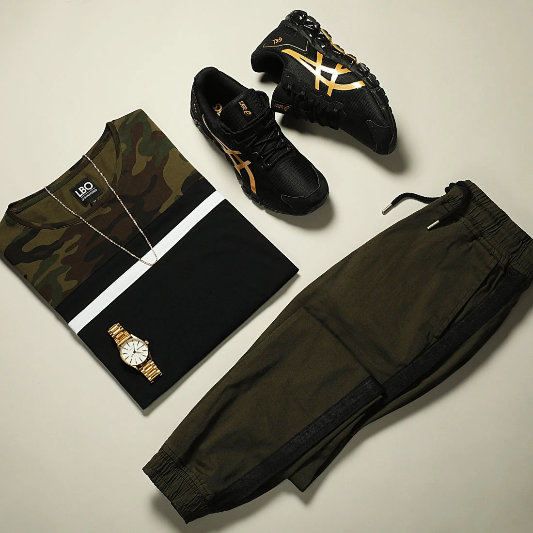 Meilleure affaire 🌟 Jogger Pant Super Skinny A Bandes 1912 Vert Kaki de LBO ✨ 7 Meilleure affaire 🌟 Jogger Pant Super Skinny A Bandes 1912 Vert Kaki de LBO ✨ – Image 5