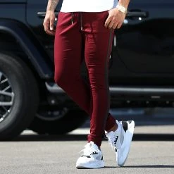 Tout neuf 🧨 Jogger Pant Super Skinny A Bandes 1913 Bordeaux de LBO 🎁 -France LBO Soldes Boutique lbo 276535 FAB SHALBO 1913 20210907T153242 06