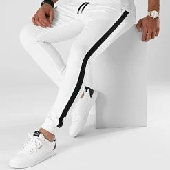 Top 10 👍 Jogger Pant Super Skinny A Bandes 1914 Blanc de LBO ✔️ -France LBO Soldes Boutique lbo 276537 FAB SHALBO 1914 20210903T094440 03