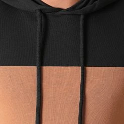 Nouveau ❤️ Sweat Capuche Tricolore 1952 Noir Blanc Camel de LBO 🤩 -France LBO Soldes Boutique lbo 277032 FAB SHALBO 1952 20210903T144323 02