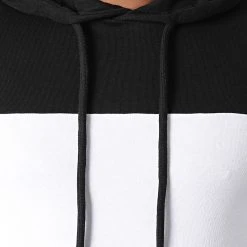 Le moins cher 💯 Sweat Capuche Bicolore 1956 Blanc Noir de LBO ⭐ -France LBO Soldes Boutique lbo 277034 FAB SHALBO 1956 20210903T140237 02