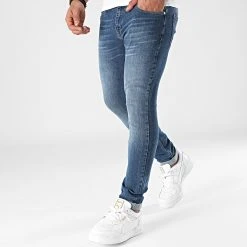 Le moins cher ❤️ Jean Slim Fit 1864 Bleu Denim de LBO 🔥 -France LBO Soldes Boutique lbo 277035 FAB SHALBO 1864 20210910T153301 03
