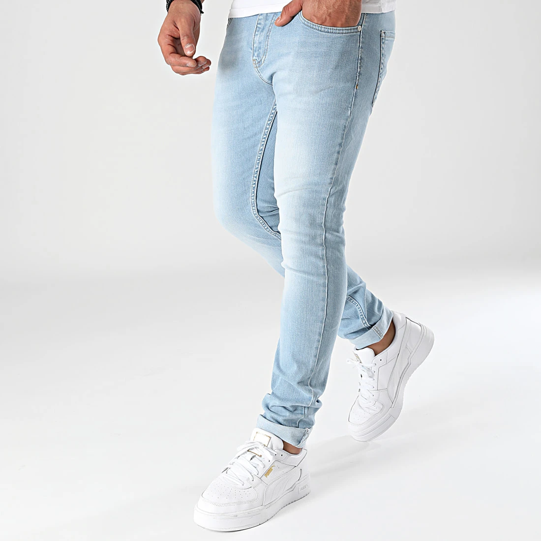 Bon marché ❤️ Jean Slim Fit 1868 Denim Bleu Clair de LBO 🧨 5 Bon marché ❤️ Jean Slim Fit 1868 Denim Bleu Clair de LBO 🧨 – Image 3