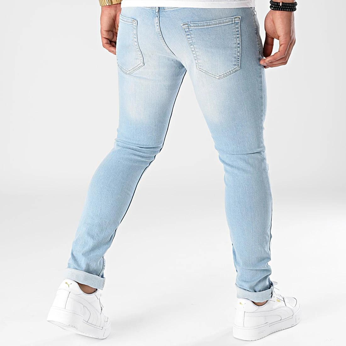 Bon marché ❤️ Jean Slim Fit 1868 Denim Bleu Clair de LBO 🧨 6 Bon marché ❤️ Jean Slim Fit 1868 Denim Bleu Clair de LBO 🧨 – Image 4
