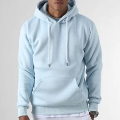 Offres 🌟 Sweat Capuche 1843 Bleu Ciel de LBO ✔️