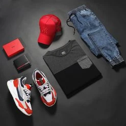 Offres ❤️ Tee 🌟 Shirt Poche 1977 Noir Gris Anthracite de LBO 😀 -France LBO Soldes Boutique lbo 280239 FAB SHALBO 1977 20211119T082230 05