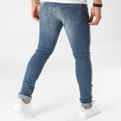 Coupon ❤️ Jean Slim Fit Avec Déchirures 1985 Bleu Denim de LBO ✨ -France LBO Soldes Boutique lbo 280244 FAB SHALBO 1985 20211001T154035 04