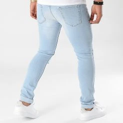 Tout neuf ❤️ Jean Slim Fit Avec Déchirures 1987 Denim Bleu Clair de LBO ✔️ -France LBO Soldes Boutique lbo 280247 FAB SHALBO 1987 20211001T154016 04