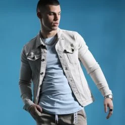 Meilleur prix 👍 Veste Jean 1783 Denim Beige de LBO 🥰 -France LBO Soldes Boutique lbo 283211 FAB SHALBO 1783 20220303T083234 05