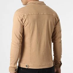 Nouveau 🤩 Veste Jean 1538 Denim Camel de LBO 😉 -France LBO Soldes Boutique lbo 283212 FAB SHALBO 1538 20220225T153118 04