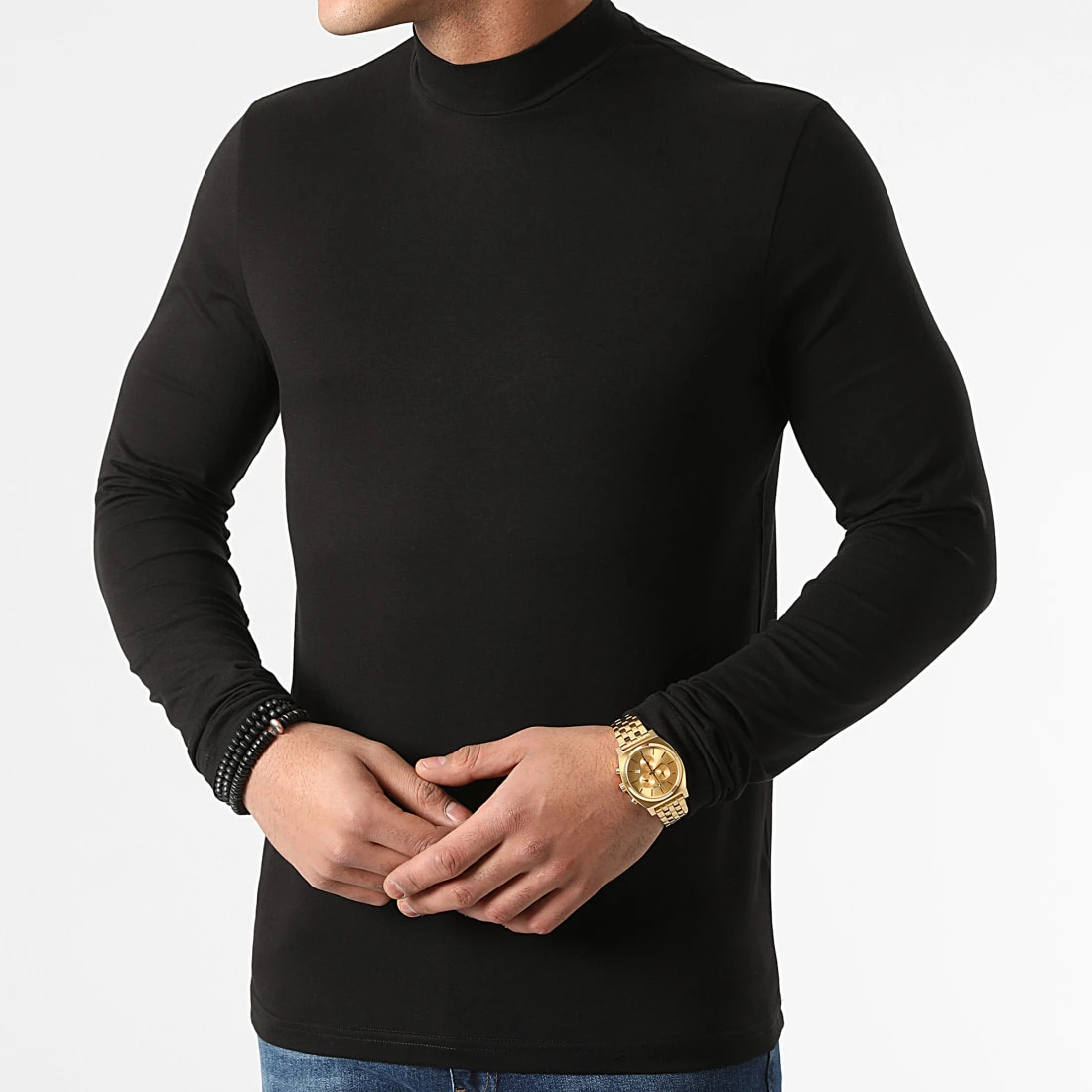 Remise 🤩 Lot De 2 Tee Shirts Col Cheminée Manches Longues Unis 2084 Noir Anthracite de LBO 😉 4 Remise 🤩 Lot De 2 Tee Shirts Col Cheminée Manches Longues Unis 2084 Noir Anthracite de LBO 😉 – Image 2