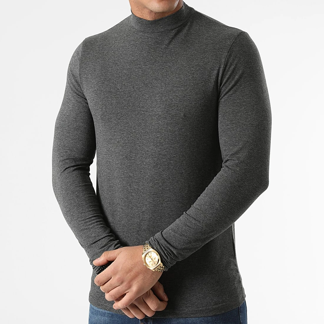 Remise 🤩 Lot De 2 Tee Shirts Col Cheminée Manches Longues Unis 2084 Noir Anthracite de LBO 😉 7 Remise 🤩 Lot De 2 Tee Shirts Col Cheminée Manches Longues Unis 2084 Noir Anthracite de LBO 😉 – Image 5