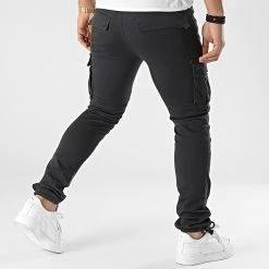 Meilleur prix ✨ Pantalon Cargo 2071 Gris Anthracite de LBO 🤩 -France LBO Soldes Boutique lbo 284928 FAB SHALBO 2071 20220131T074515 04