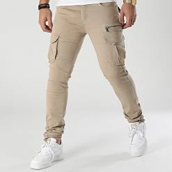 Offres ✨ Pantalon Cargo 1749 Beige de LBO 👍