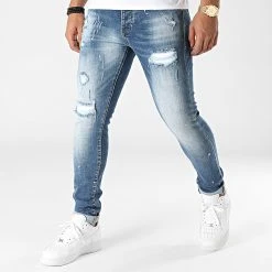 Bon marché ⭐ Jean Skinny 0002 Denim Bleu Medium de LBO 🛒