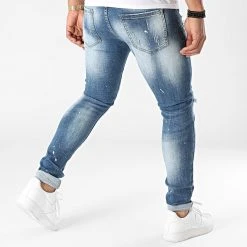 Bon marché ⭐ Jean Skinny 0002 Denim Bleu Medium de LBO 🛒 -France LBO Soldes Boutique lbo 285698 FAB LBO 1070318 0002 20211105T151802 04