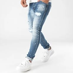 Bon marché ⭐ Jean Skinny 0002 Denim Bleu Medium de LBO 🛒 -France LBO Soldes Boutique lbo 285698 FAB LBO 1070318 0002 20211105T151808 05