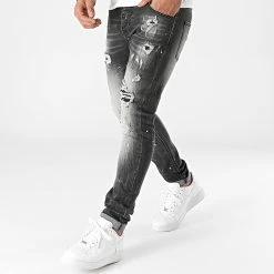 De gros ⭐ Jean Skinny 0008 Denim Noir de LBO 🤩 -France LBO Soldes Boutique lbo 285700 FAB LBO 1070318 0008 20211105T152153 04