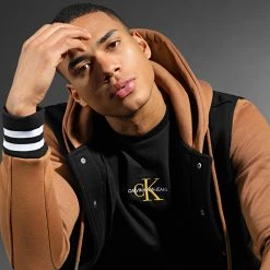 Le moins cher 🛒 Veste Teddy A Capuche 1858 Noir Camel de LBO ✔️ -France LBO Soldes Boutique lbo 286331 FAB SHALBO 1858 20211229T080524 05