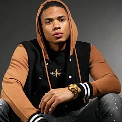 Le moins cher 🛒 Veste Teddy A Capuche 1858 Noir Camel de LBO ✔️ -France LBO Soldes Boutique lbo 286331 FAB SHALBO 1858 20211229T080525 06