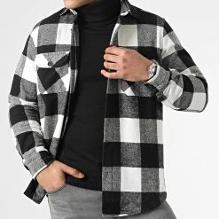 Sortie ⭐ Surchemise A Carreaux 0108 Noir Blanc de LBO 😉 -France LBO Soldes Boutique lbo 287182 FAB LBO 1070546 0108 20211222T080540 03