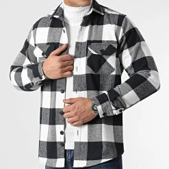 Budget 🤩 Surchemise A Carreaux 0110 Bleu Marine Blanc de LBO 💯 -France LBO Soldes Boutique lbo 287190 FAB LBO 1070546 0110 20211217T155534 01