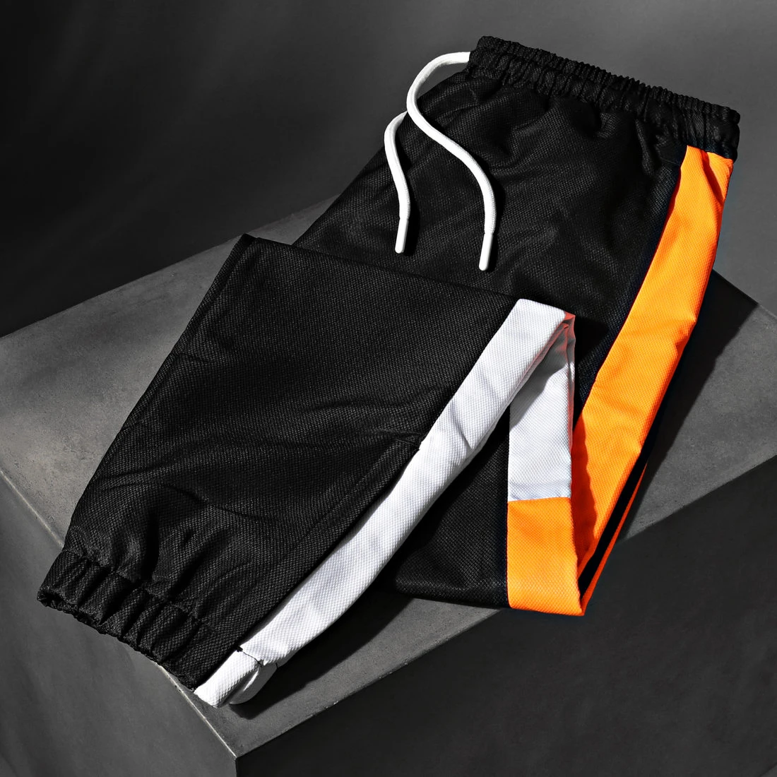 Meilleure affaire 🔥 Pantalon Jogging Tricolore A Bandes 0026 Noir Orange de LBO 😀 8 Meilleure affaire 🔥 Pantalon Jogging Tricolore A Bandes 0026 Noir Orange de LBO 😀 – Image 6