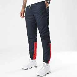 Coupon 🧨 Pantalon Jogging Bicolore 0029 Bleu Marine Rouge de LBO 👍 -France LBO Soldes Boutique lbo 287383 FAB LBO 10701336 0029 20211119T140505 03