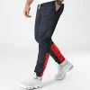 Coupon 🧨 Pantalon Jogging Bicolore 0029 Bleu Marine Rouge de LBO 👍