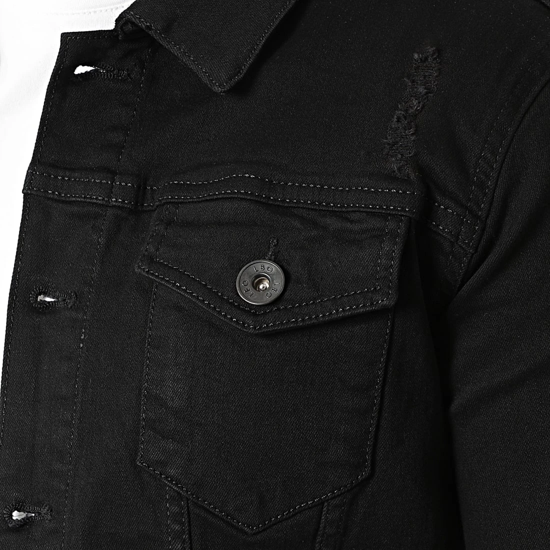 Offres 🥰 Veste Jean Destroy 2108 Denim Noir de LBO ❤️ 4 Offres 🥰 Veste Jean Destroy 2108 Denim Noir de LBO ❤️ – Image 2