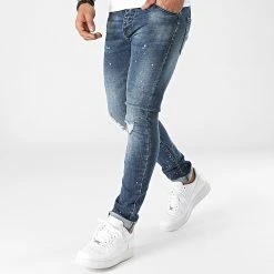 Nouveau 🌟 Jean Skinny 0004 Bleu Medium de LBO 😉 -France LBO Soldes Boutique lbo 289661 FAB LBO 1070318 0004 DV004 20211105T152101 03