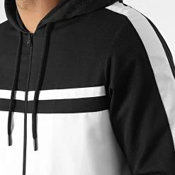 Remise 🥰 Ensemble De Survêtement Bicolore Avec Bandes 0046 Noir Blanc de LBO ✨ -France LBO Soldes Boutique lbo 289678 FAB LBO 10701336 0046 20211217T074636 03