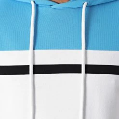 Remise ✔️ Sweat Capuche Tricolore 2057 Bleu Noir Blanc de LBO 🥰 -France LBO Soldes Boutique lbo 290745 FAB SHALBO 2057 20220111T154409 02