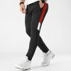 Acheter 🧨 Pantalon Jogging Training Bande Bicolore 0039 Noir Rouge de LBO 🔥