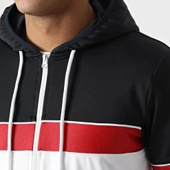 Meilleure vente 😀 Ensemble De Survetement Training Avec Bande Mesh 0052 Bleu Marine Blanc de LBO ⌛ -France LBO Soldes Boutique lbo 291075 FAB LBO 10701336 0052 20220124T141310 02