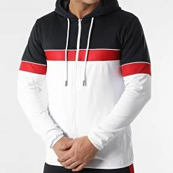 Meilleure vente 😀 Ensemble De Survetement Training Avec Bande Mesh 0052 Bleu Marine Blanc de LBO ⌛ -France LBO Soldes Boutique lbo 291075 FAB LBO 10701336 0052 20220124T141312 03