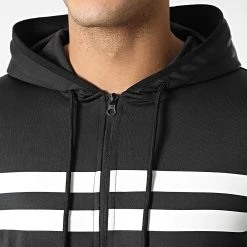 Promo 😉 Ensemble De Survêtement Training Avec Bandes 0053 Noir de LBO ⌛ -France LBO Soldes Boutique lbo 291076 FAB LBO 10701336 0053 20220127T075242 02