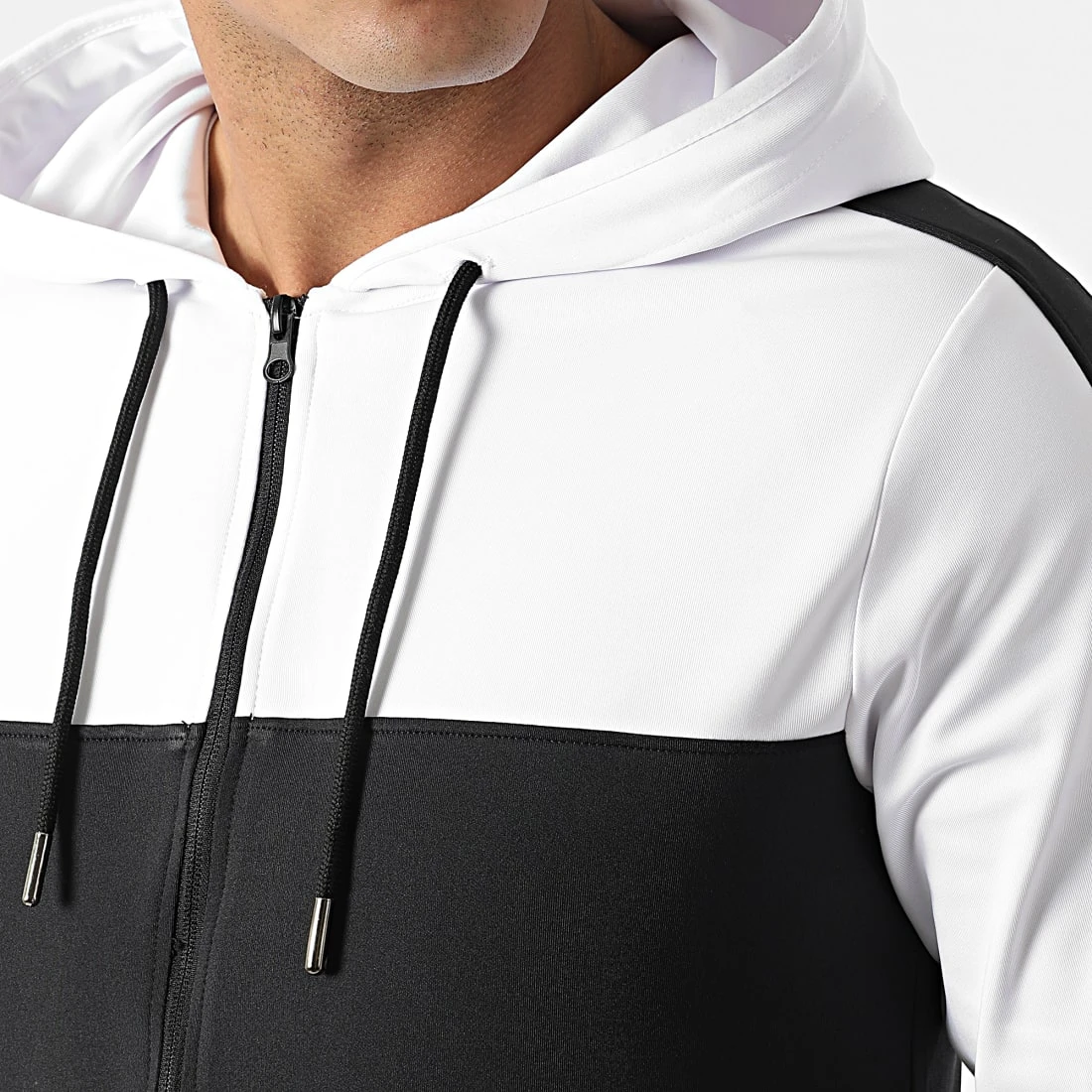 De gros 👏 Ensemble De Survetement Training Bicolore 0054 Noir Blanc de LBO 🛒 4 De gros 👏 Ensemble De Survetement Training Bicolore 0054 Noir Blanc de LBO 🛒 – Image 2