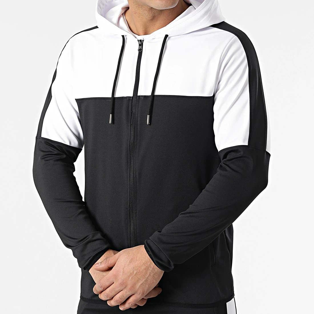 De gros 👏 Ensemble De Survetement Training Bicolore 0054 Noir Blanc de LBO 🛒 5 De gros 👏 Ensemble De Survetement Training Bicolore 0054 Noir Blanc de LBO 🛒 – Image 3