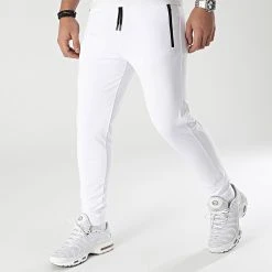 Remise 🔥 Pantalon Jogging Training Bande Mesh 0106 Blanc de LBO ⌛