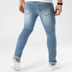Meilleur prix 🎁 Jean Slim SL01 Bleu Denim de LBO ⌛ -France LBO Soldes Boutique lbo 291500 FAB LBO SL01 BLUEDENIM 20211117T152343 04
