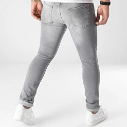 Acheter 😍 Jean Slim Fit Avec Déchirures 2101 Denim Gris Clair de LBO 🔥 -France LBO Soldes Boutique lbo 291565 FAB SHALBO 2101 20211229T140050 05