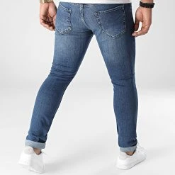 Grosses soldes 🔔 Jean Slim Fit Avec Déchirures 2104 Bleu Denim de LBO 🎉 -France LBO Soldes Boutique lbo 291568 FAB SHALBO 2104 20211229T140132 04